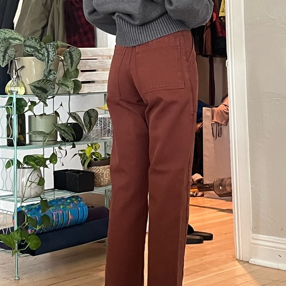 WORN ONCE! Big Bud Press Mid-rise Work Pants - Fudgesicle Brown XXS - Picture 3 of 6